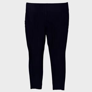LOFT Outlet MP Legging Black Medium Petite Pants Rayon Nylon Spandex